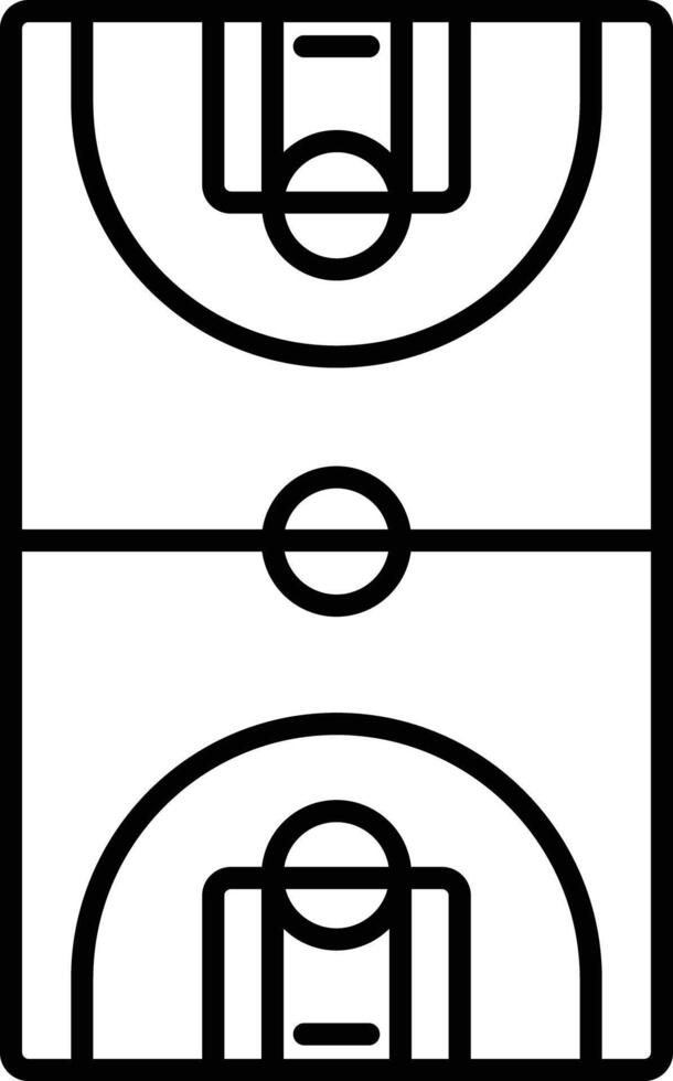Basketball Stadium outline illustration vector