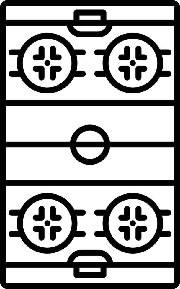 Handball Stadium outline illustration vector