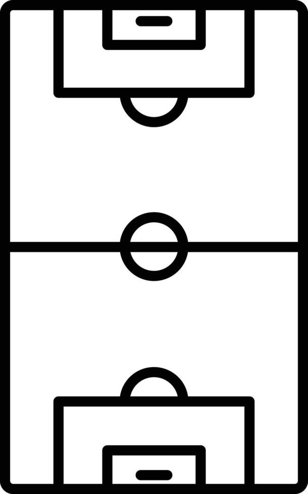 Football outline illustration vector