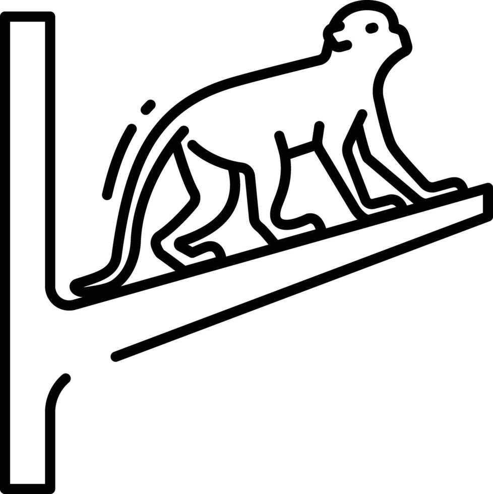 Primates outline illustration vector