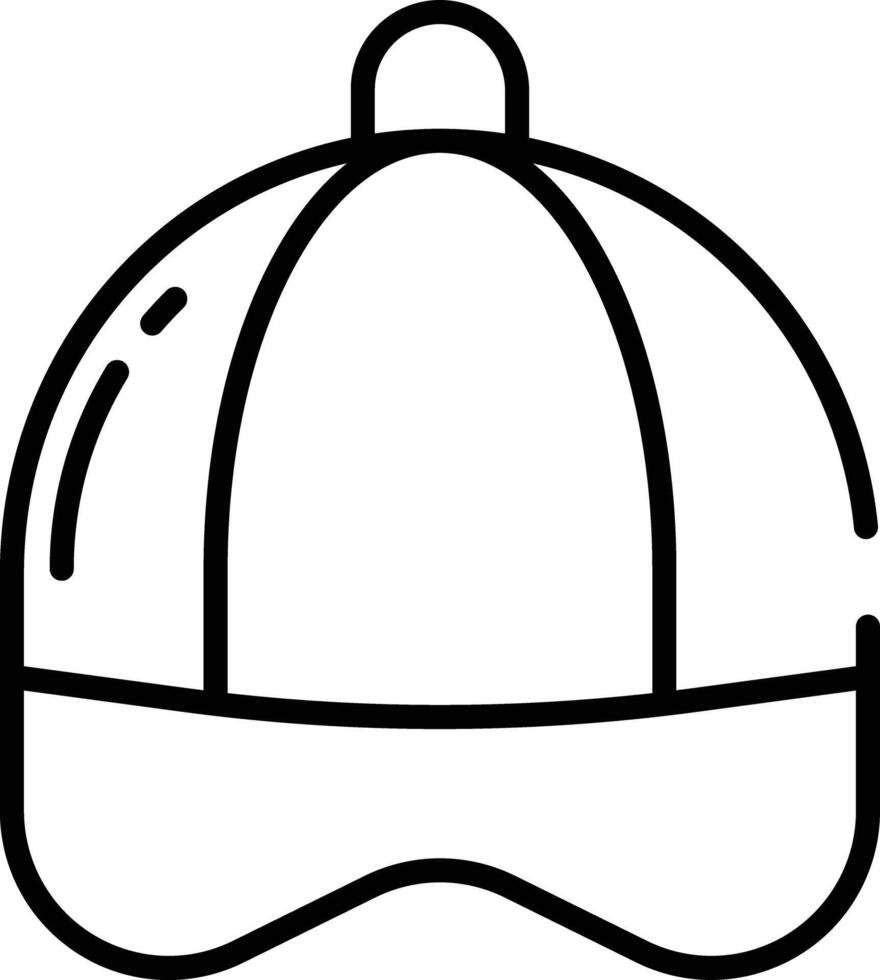 Cap outline illustration vector