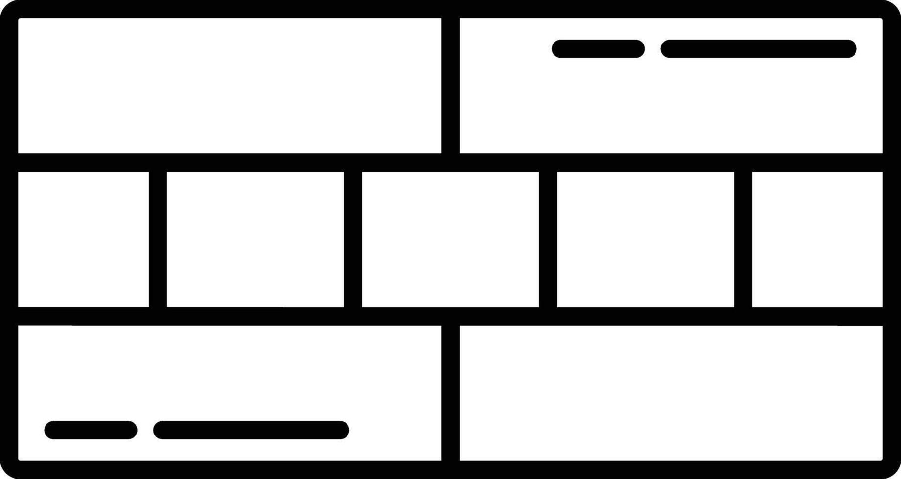 wall outline illustration vector