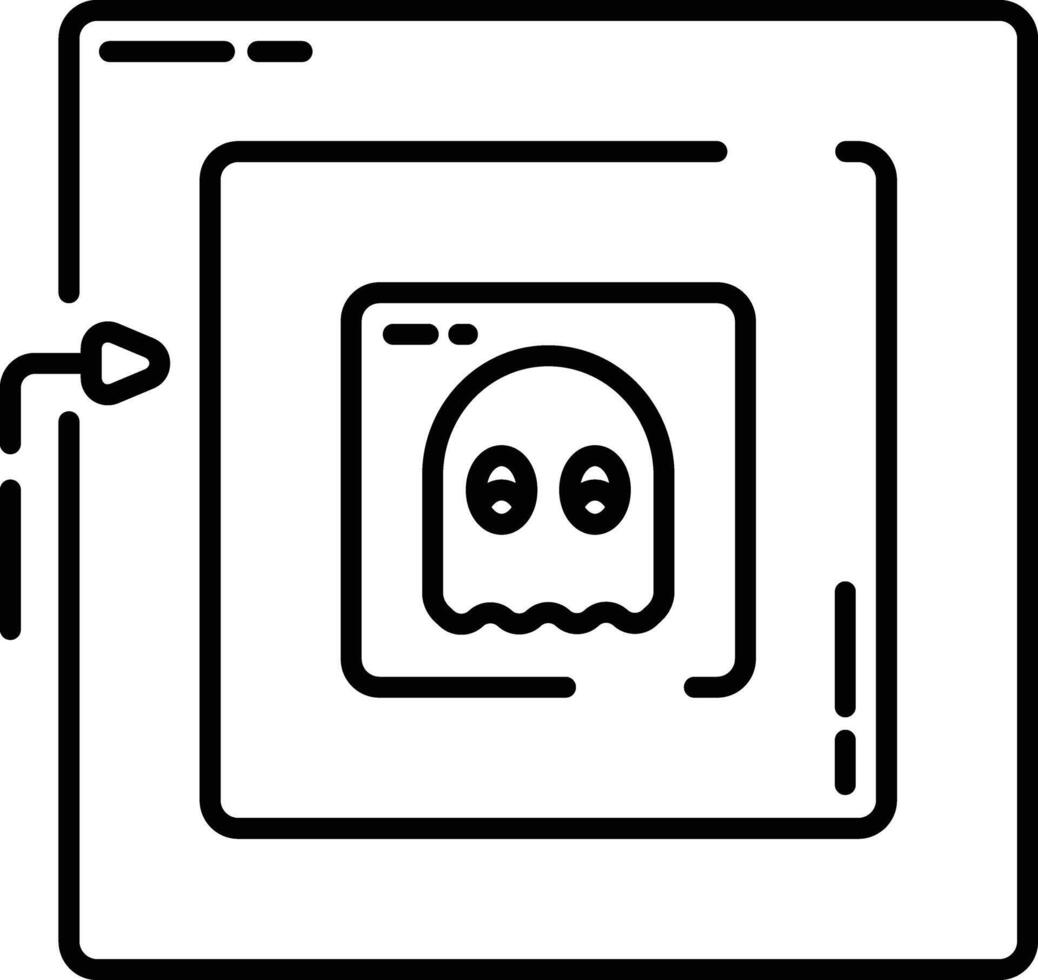 Maze outline illustration vector