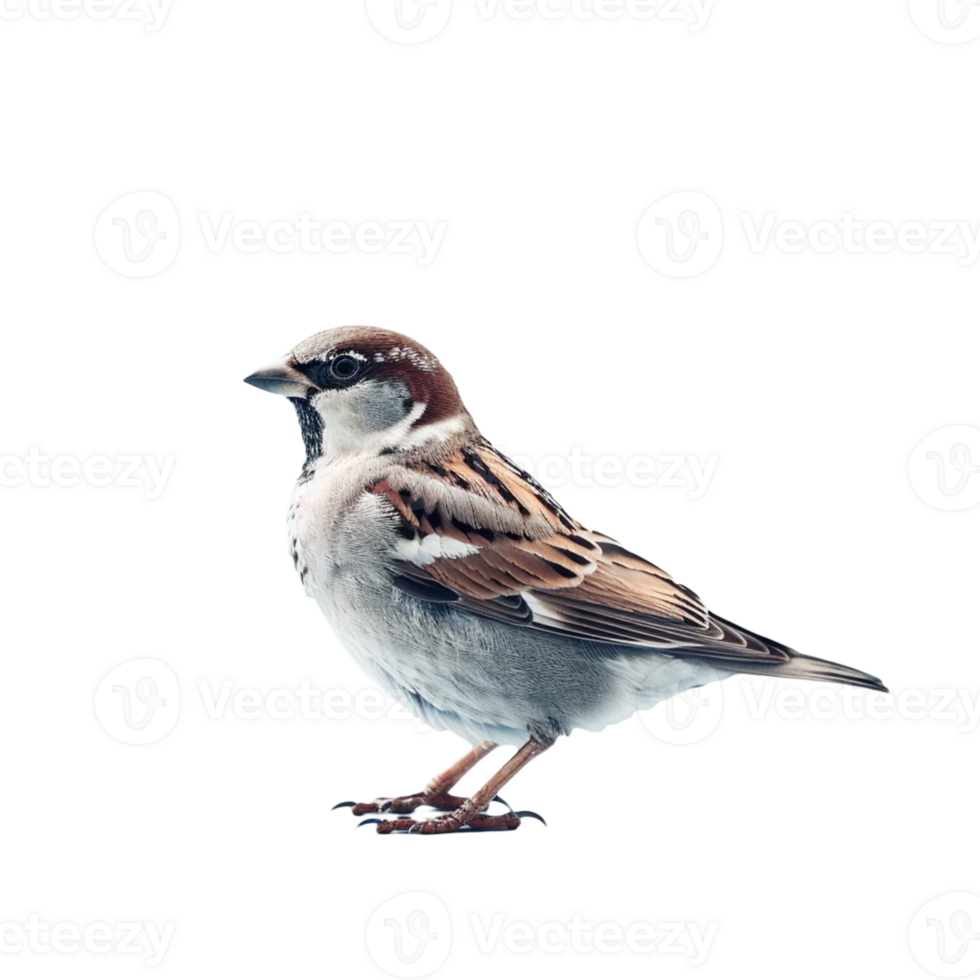 Sparrow on transparent background png