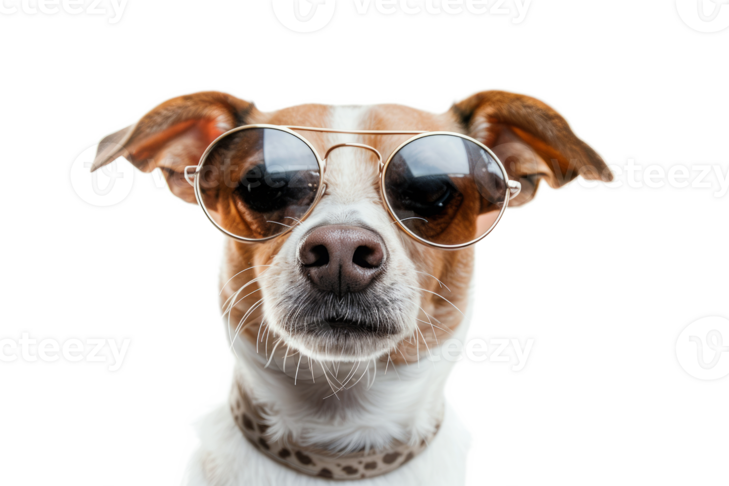 Funny dog wearing sunglasses png