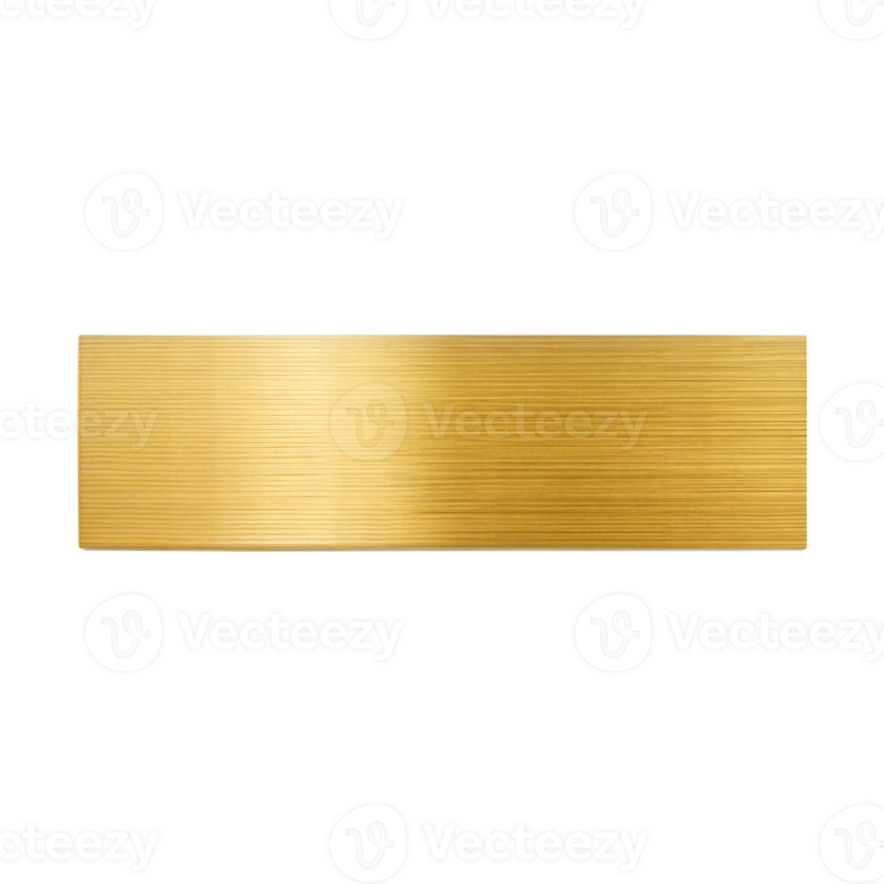 A sleek, horizontally-oriented gold bar with a refined textured surface and a smooth, shiny appearance png