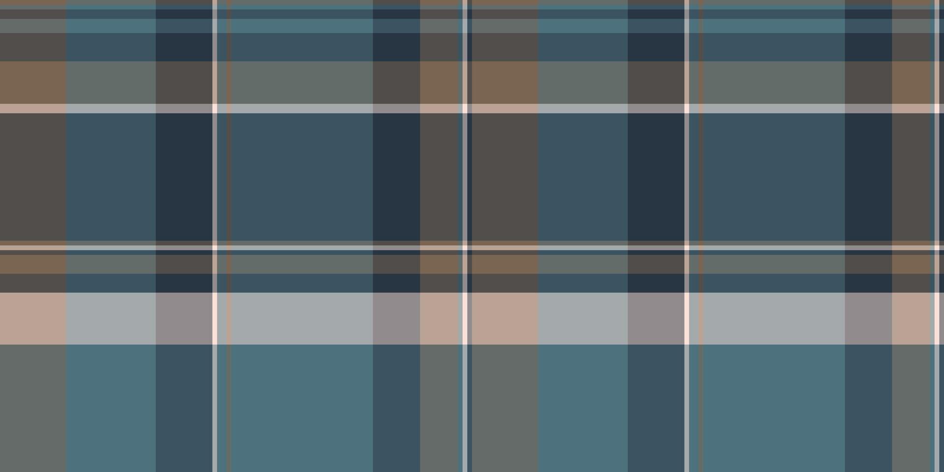 Mixed plaid seamless check, coloured textile background . Designs texture pattern fabric tartan in cyan and grey colors. vector