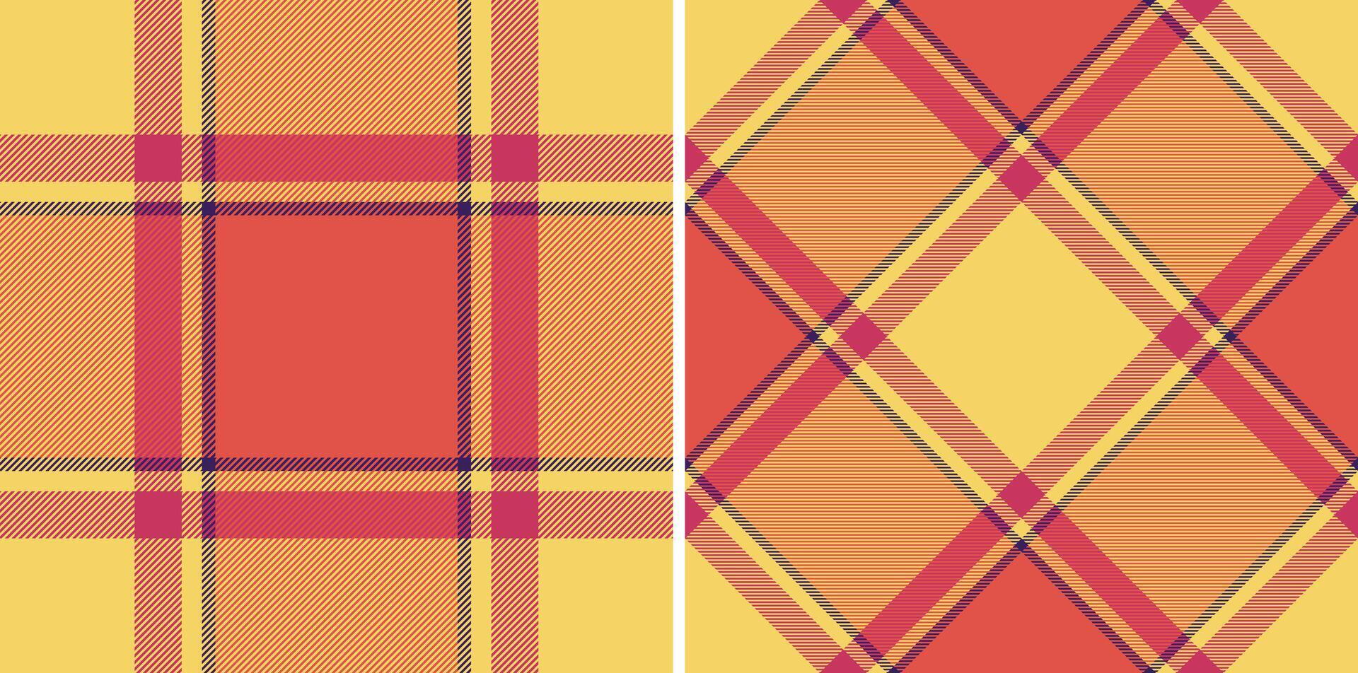 Fabric tartan pattern of background texture check with a plaid seamless textile. vector