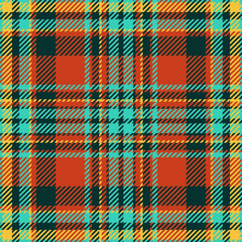 Textile design of textured plaid. Checkered fabric pattern swatch for shirt, dress, suit, wrapping paper print, invitation and gift card. vector