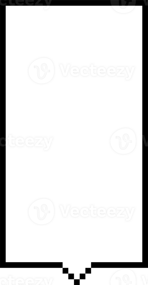 8bit retro game pixel speech bubble balloon icon sticker memo keyword planner text box banner png