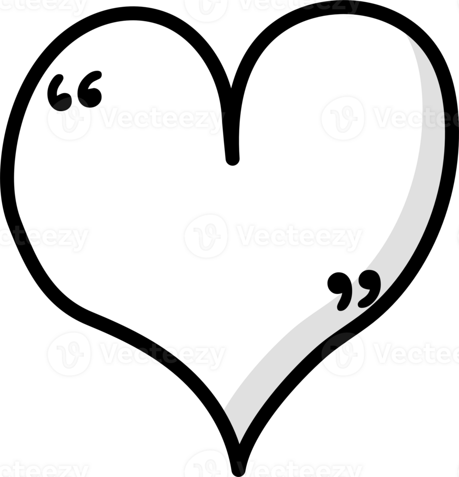 Black and white color speech bubble balloon with quotation marks, icon sticker memo keyword planner text box banner png