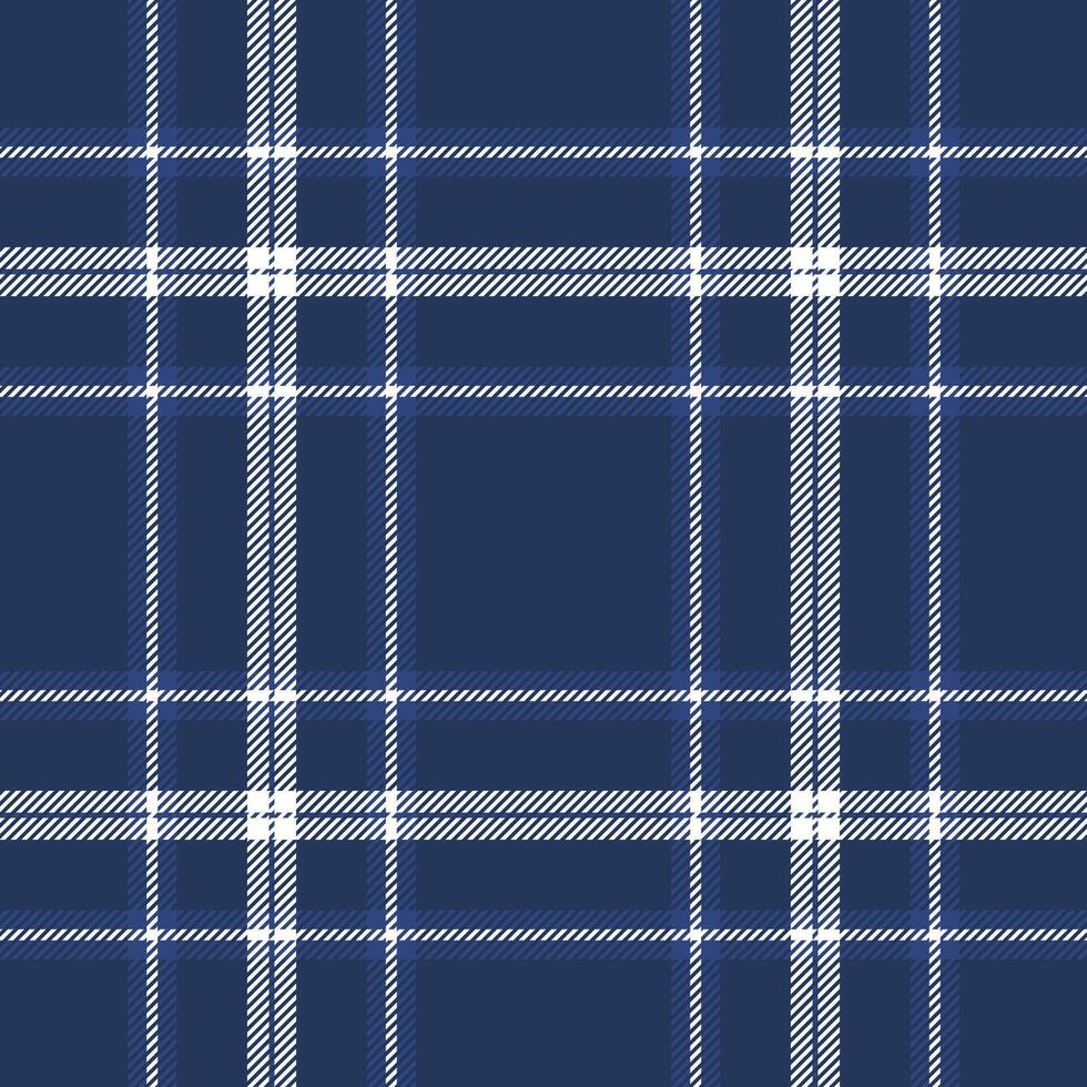 Plaid seamless pattern in blue. Check fabric texture. textile print. vector