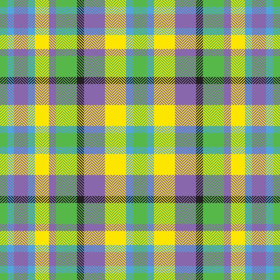 Plaid check pattern. Seamless fabric texture. Tartan textile print. vector
