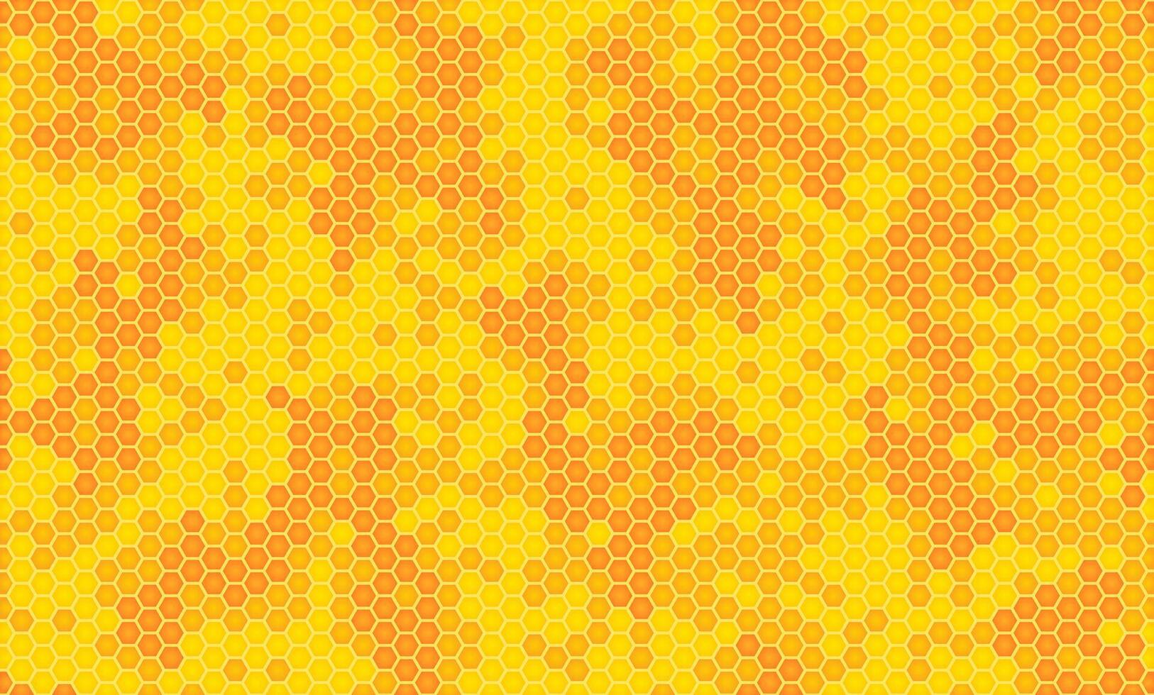 honeycomb yellow background vector