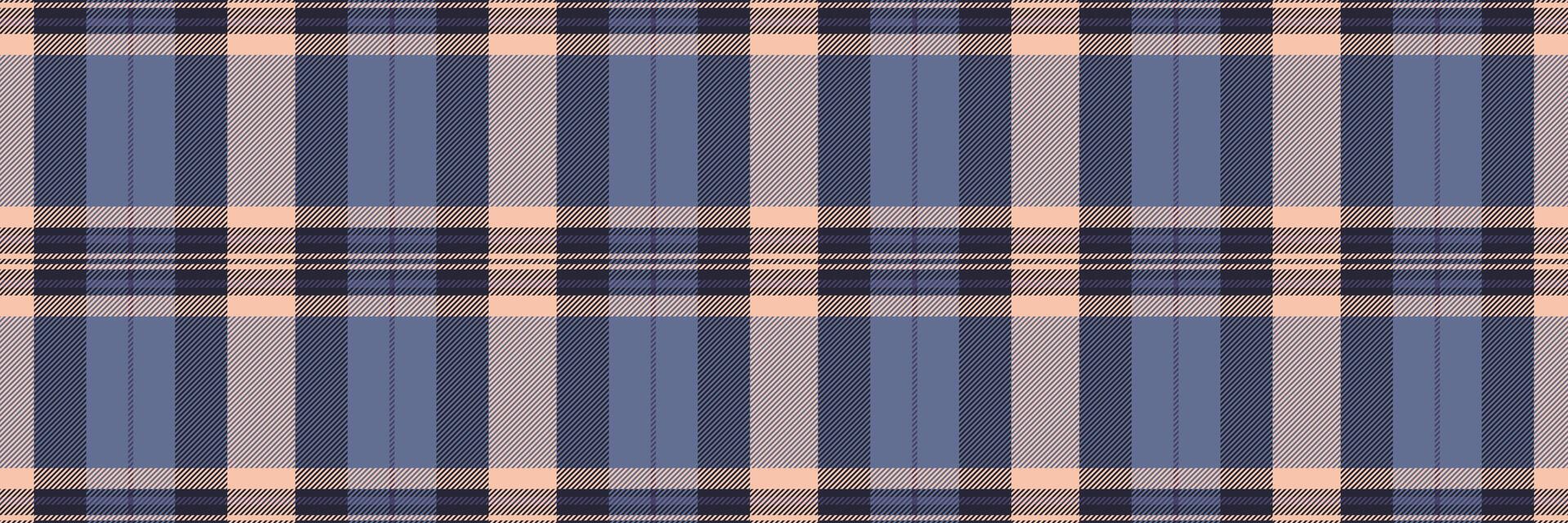 Pyjamas pattern textile plaid, horizon fabric background tartan. Diverse texture check seamless in blue and dark colors. vector