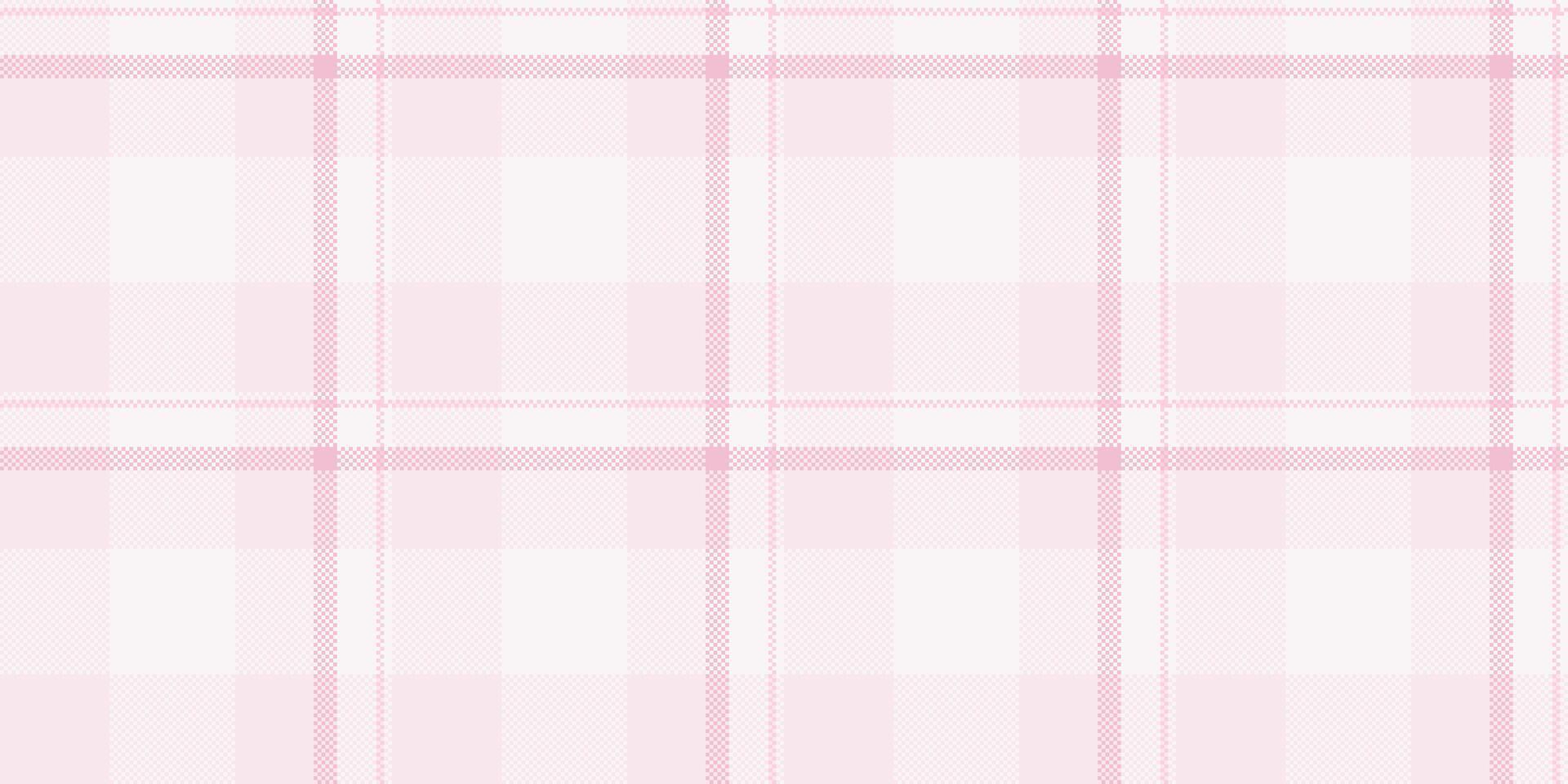 Patterned check seamless tartan, short fabric textile background. Soft plaid pattern texture in white and light colors. vector
