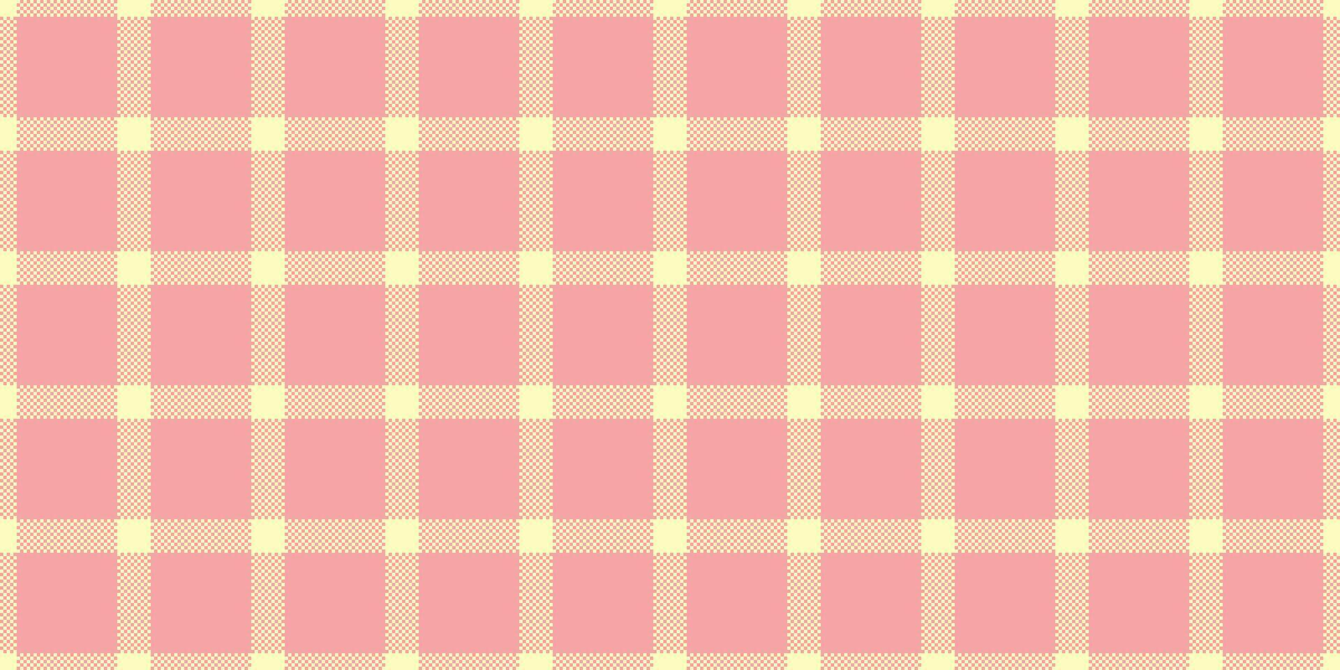 Packing plaid fabric , close-up background tartan textile. Infant check texture pattern seamless in light and red colors. vector
