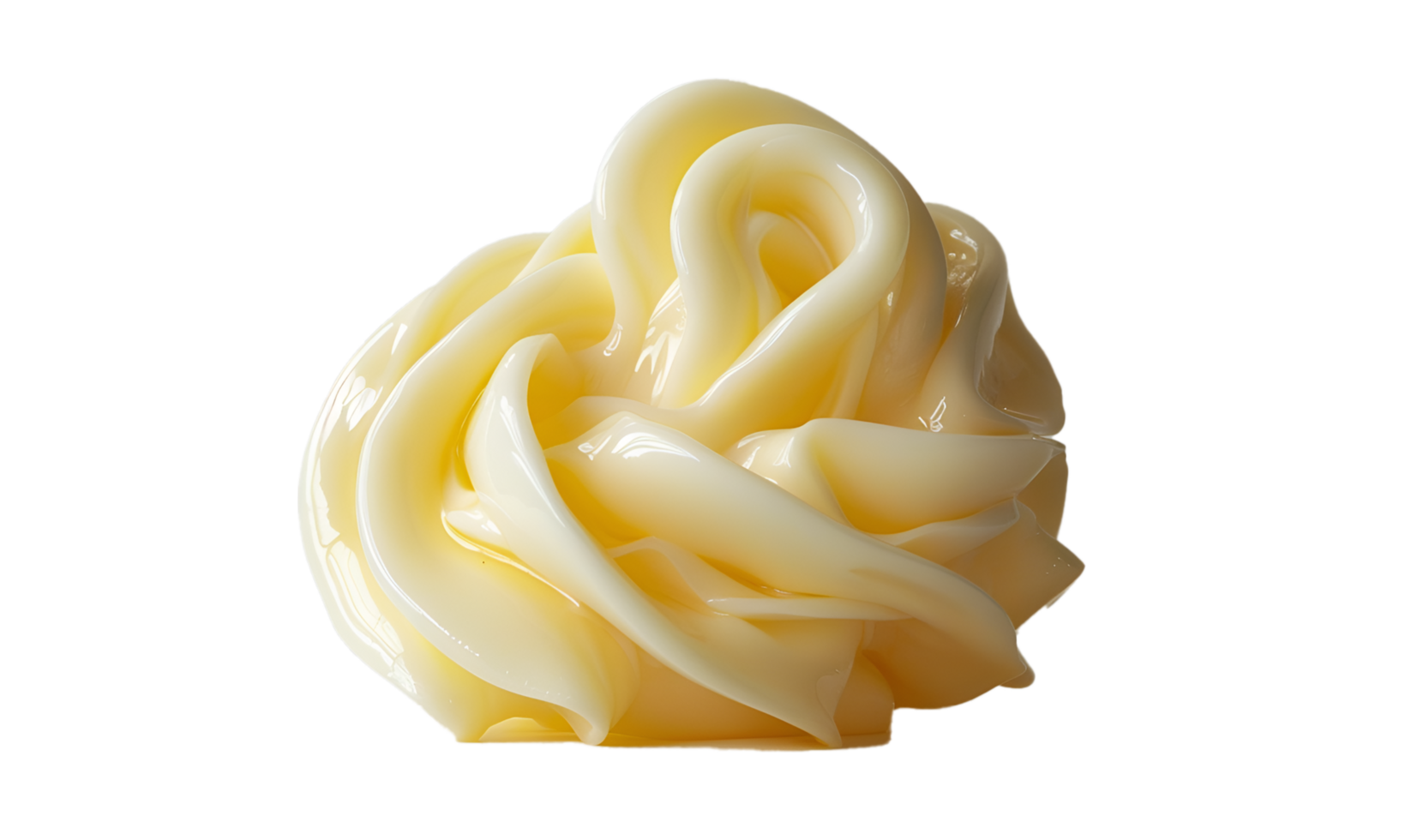 Elegant Butter Curls on Transparent Background png