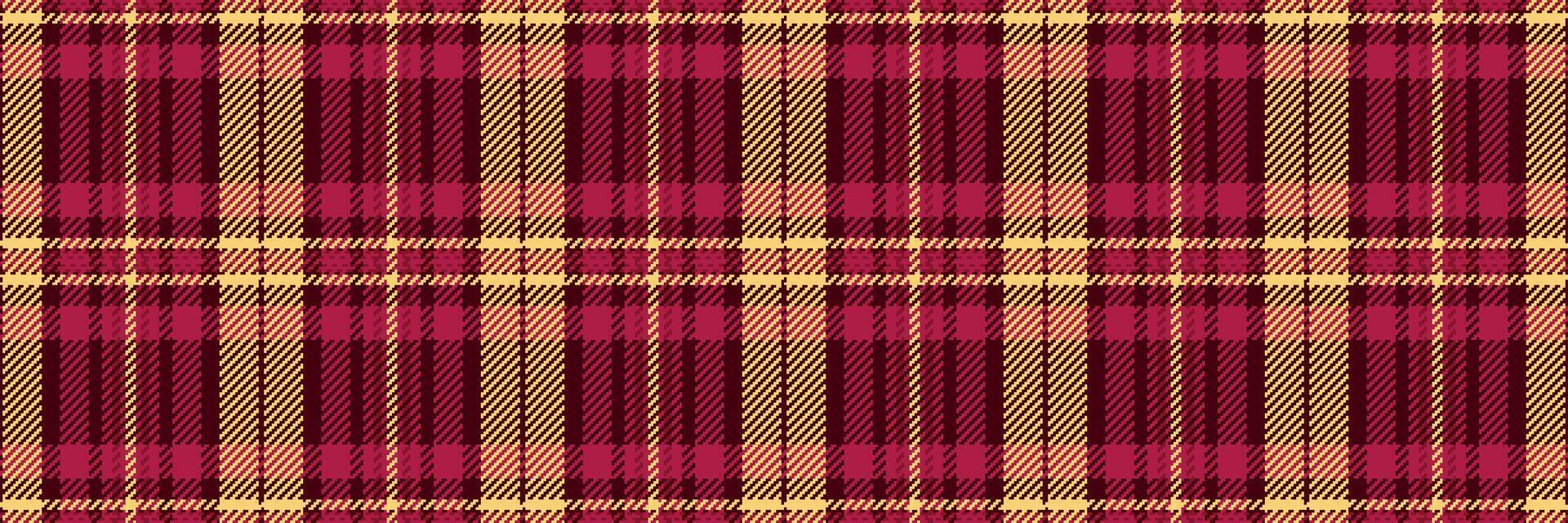 Satin pattern texture plaid, straight textile check tartan. Fancy seamless fabric background in red and dark colors. vector