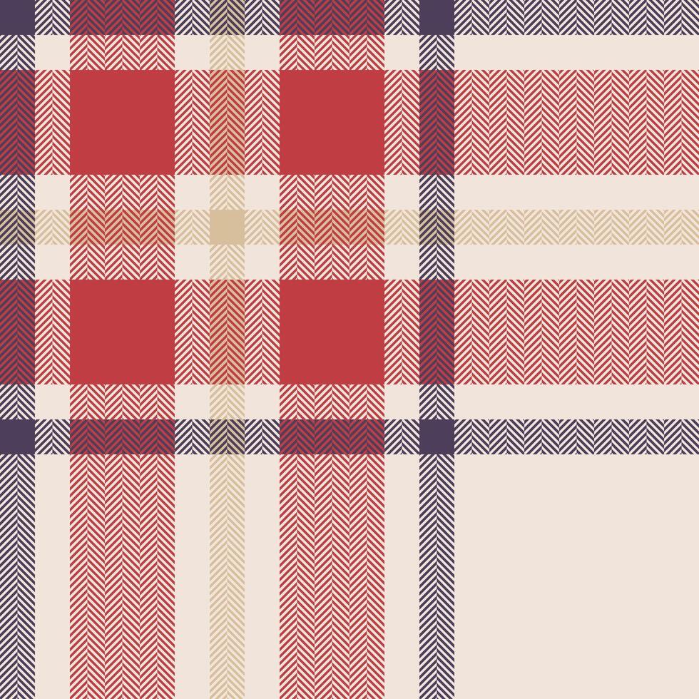 Plaid check pattern. Seamless fabric texture. Tartan textile print. vector