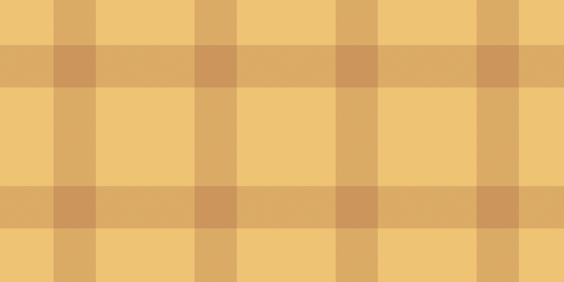 Windowpane pattern tartan fabric, argyle textile check plaid. Swatch background seamless texture in amber and orange colors. vector