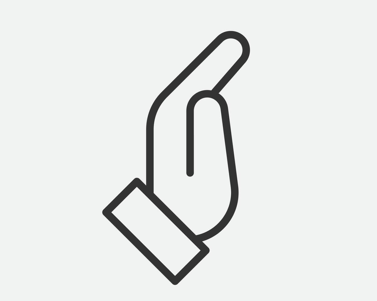 Hand Gesture Icon Line Simple Trendy Design. vector