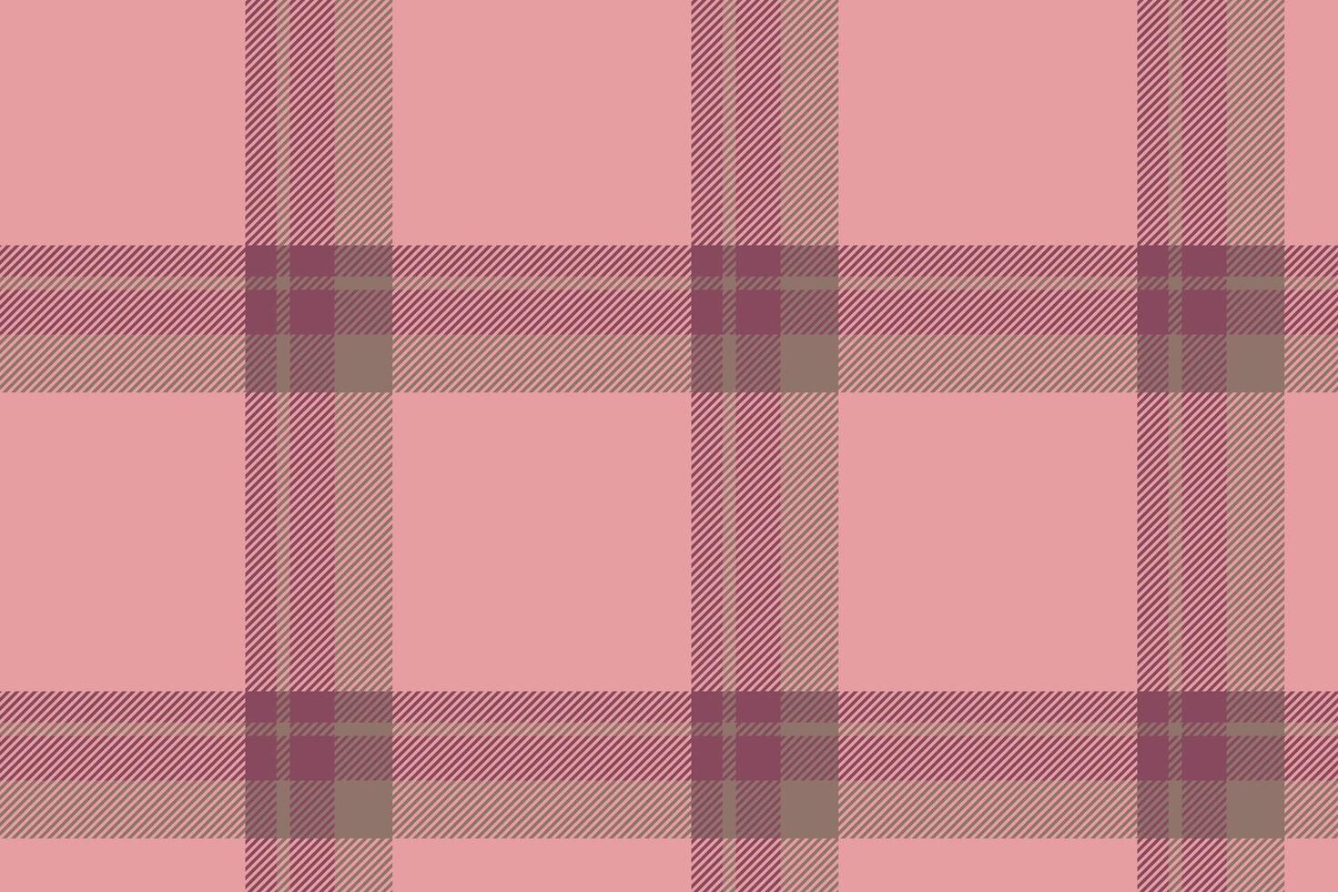 Plaid background, check seamless pattern in pink. fabric texture for textile print, wrapping paper, gift card or wallpaper. vector