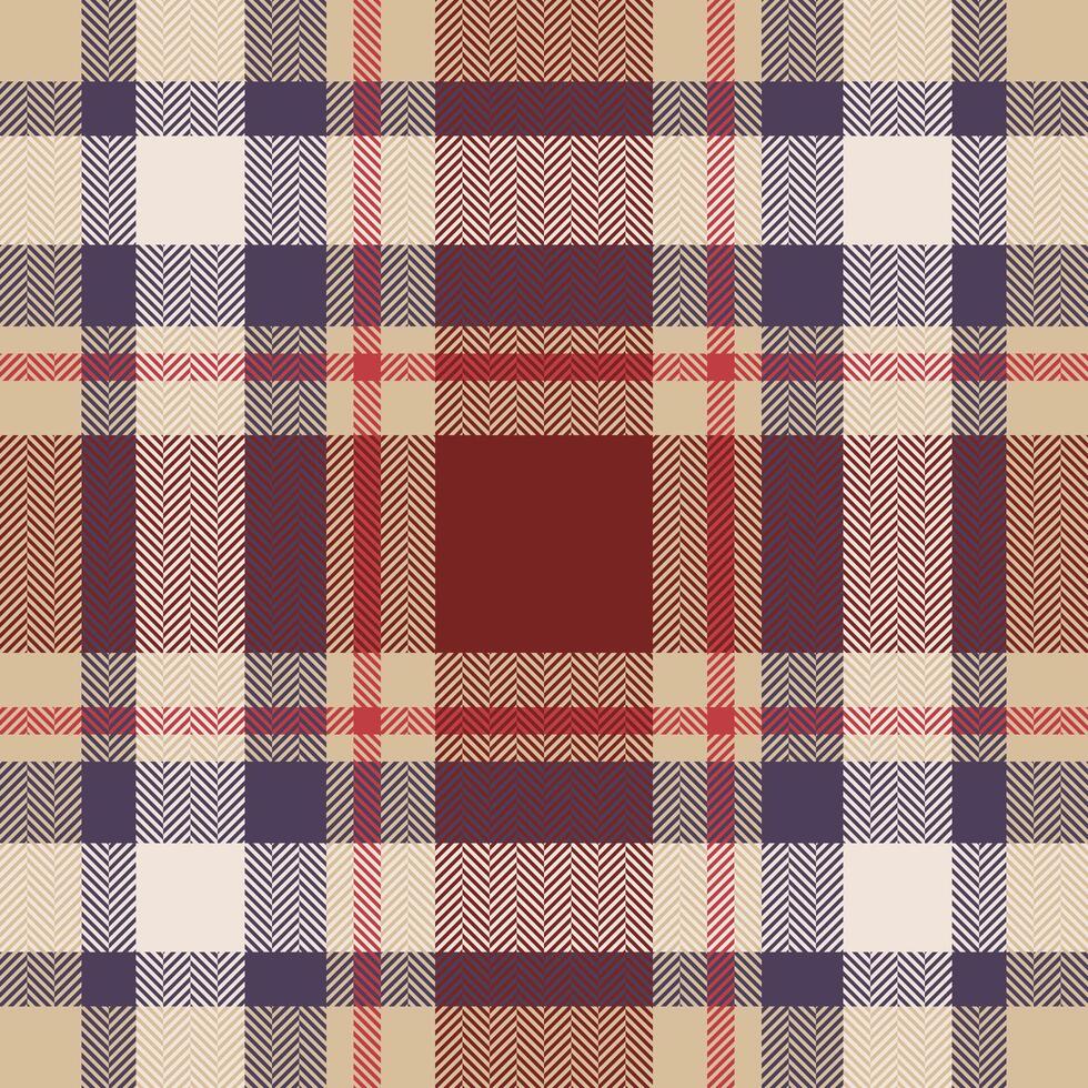 Plaid check pattern. Seamless fabric texture. Tartan textile print. vector