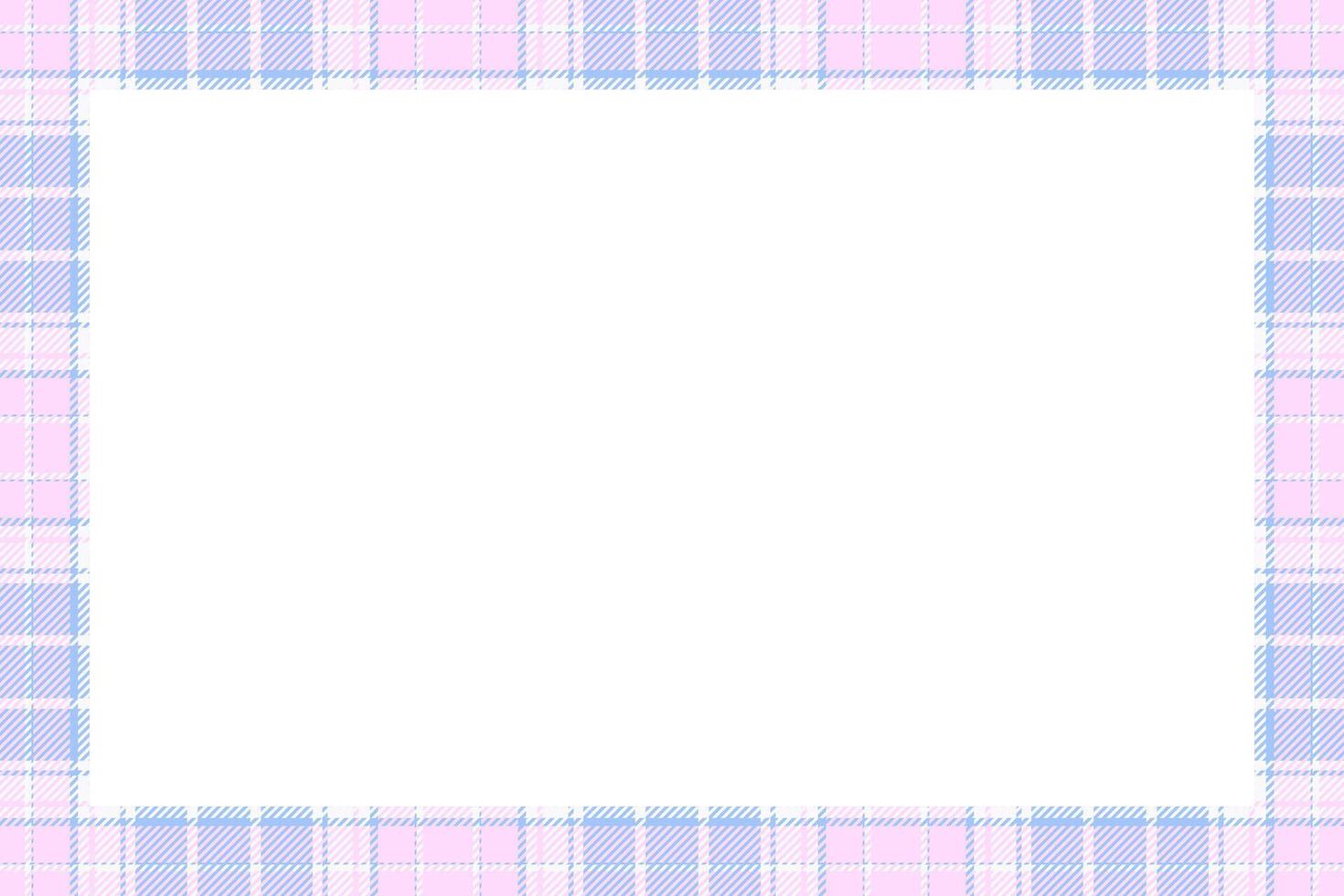 Vintage frame . Scottish border pattern retro style. Tartan plaid ornament. vector