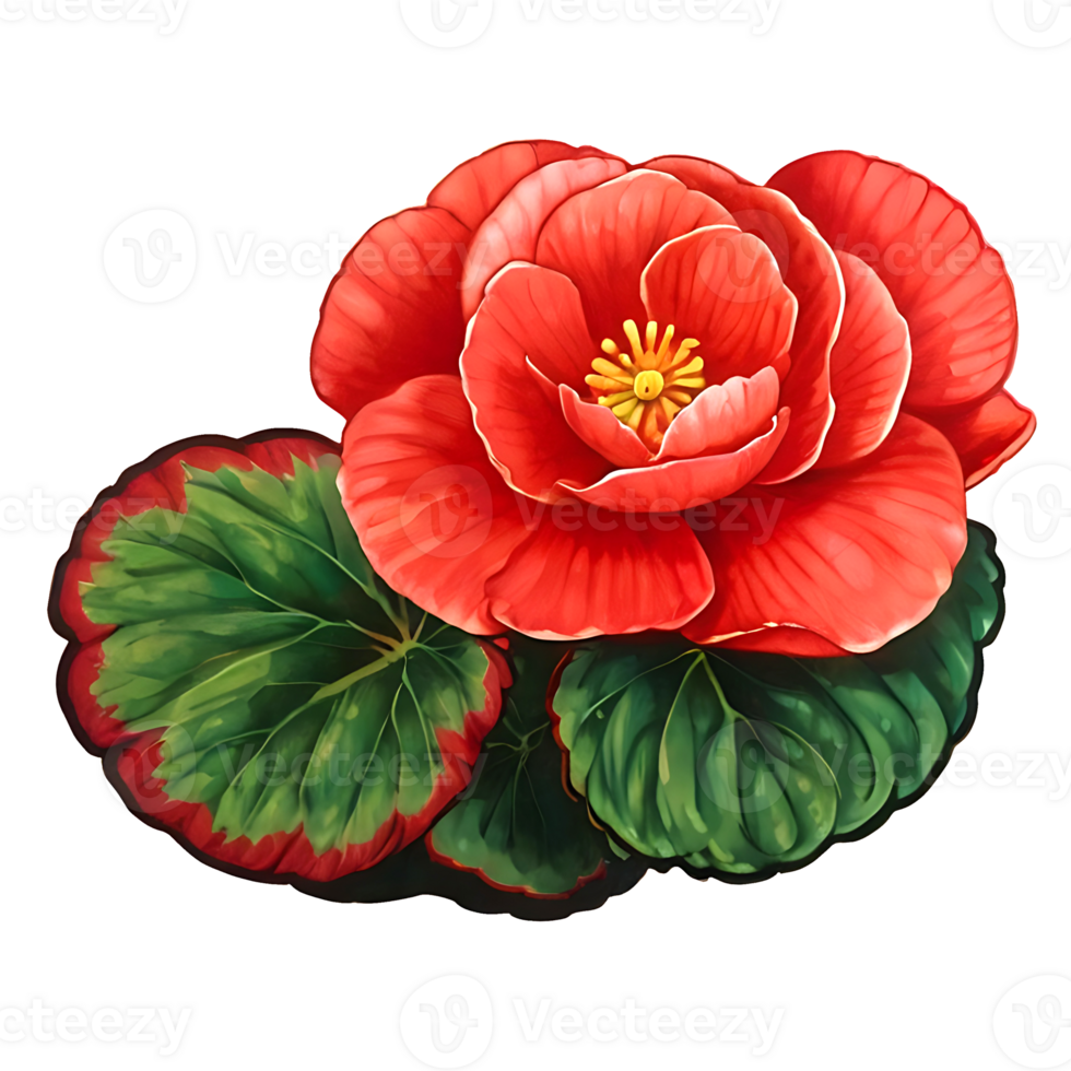 Begonia Flower logo png