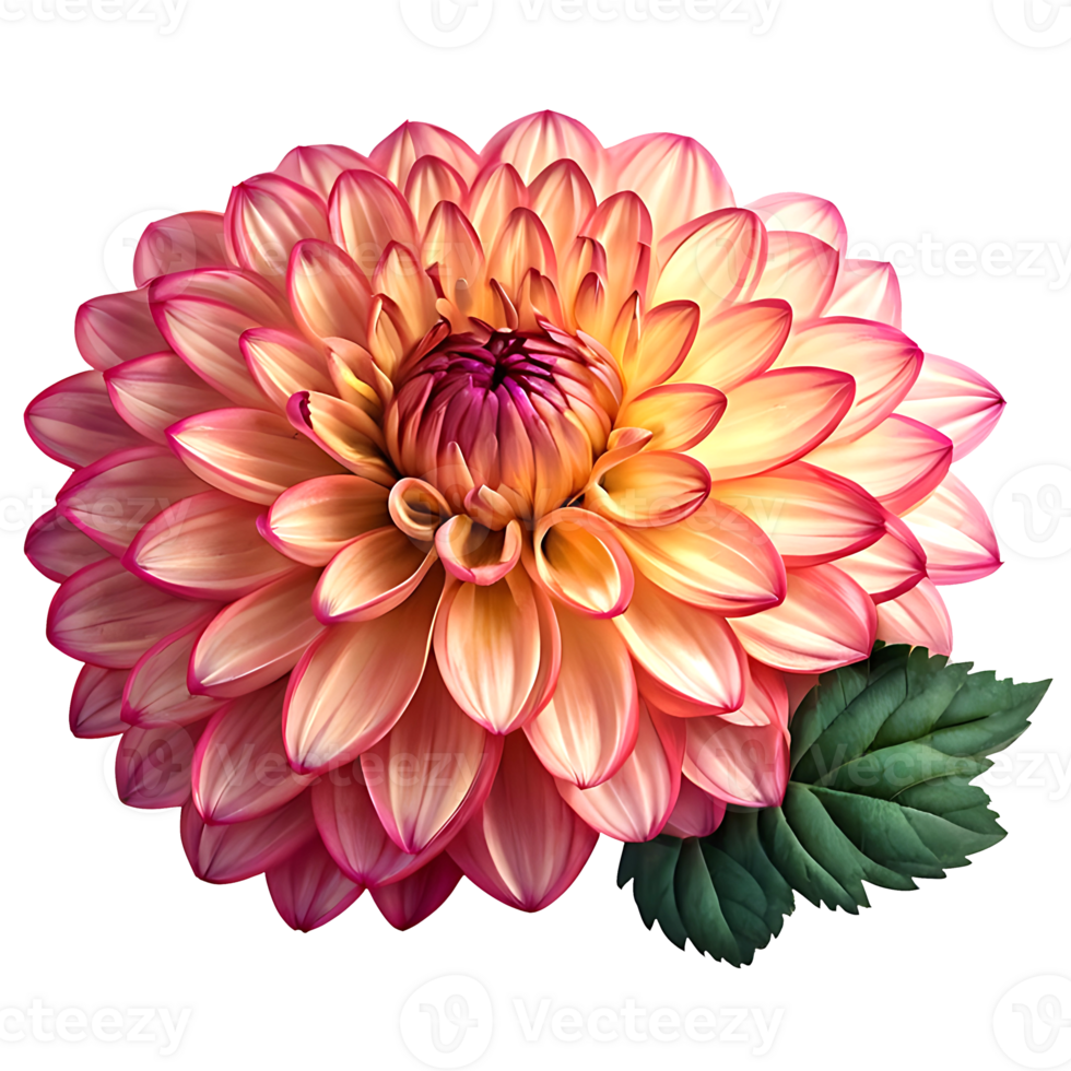 Dahlia Flower Logo png