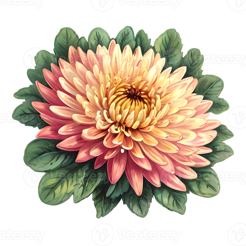 Chrysanthemum Flower Logo png