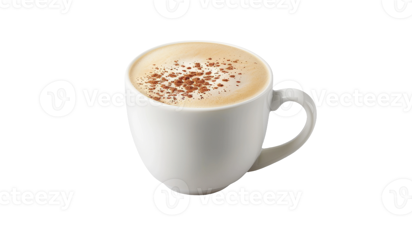 Close up coffee, Isolate, placed on a white background on the transparent background, Format png