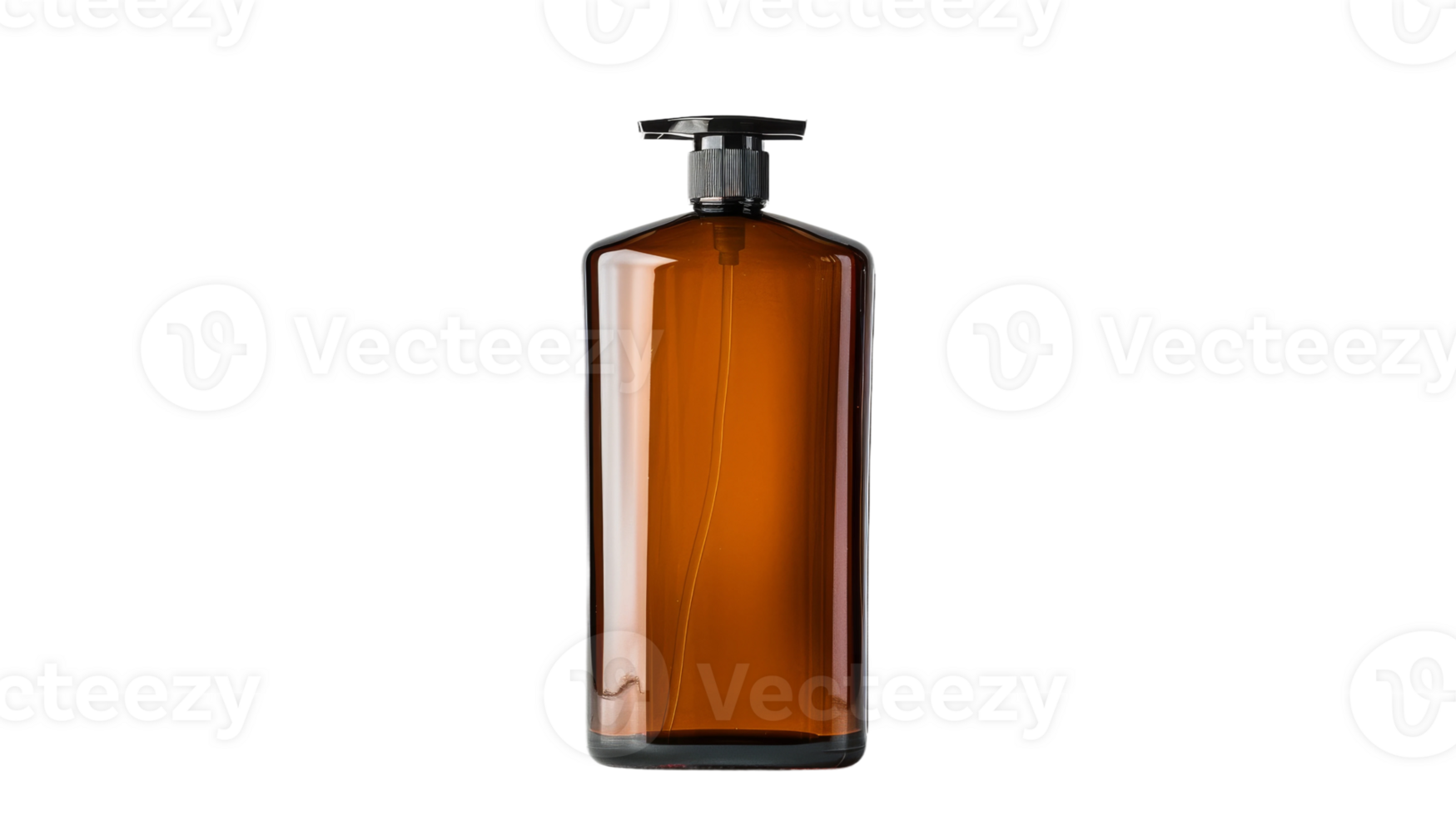 Clean and Simple Shampoo Bottle Mockup on the transparent background, Format png