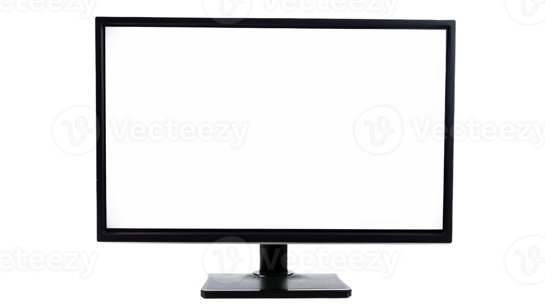 Blank Desktop Monitor on the transparent background, Format png