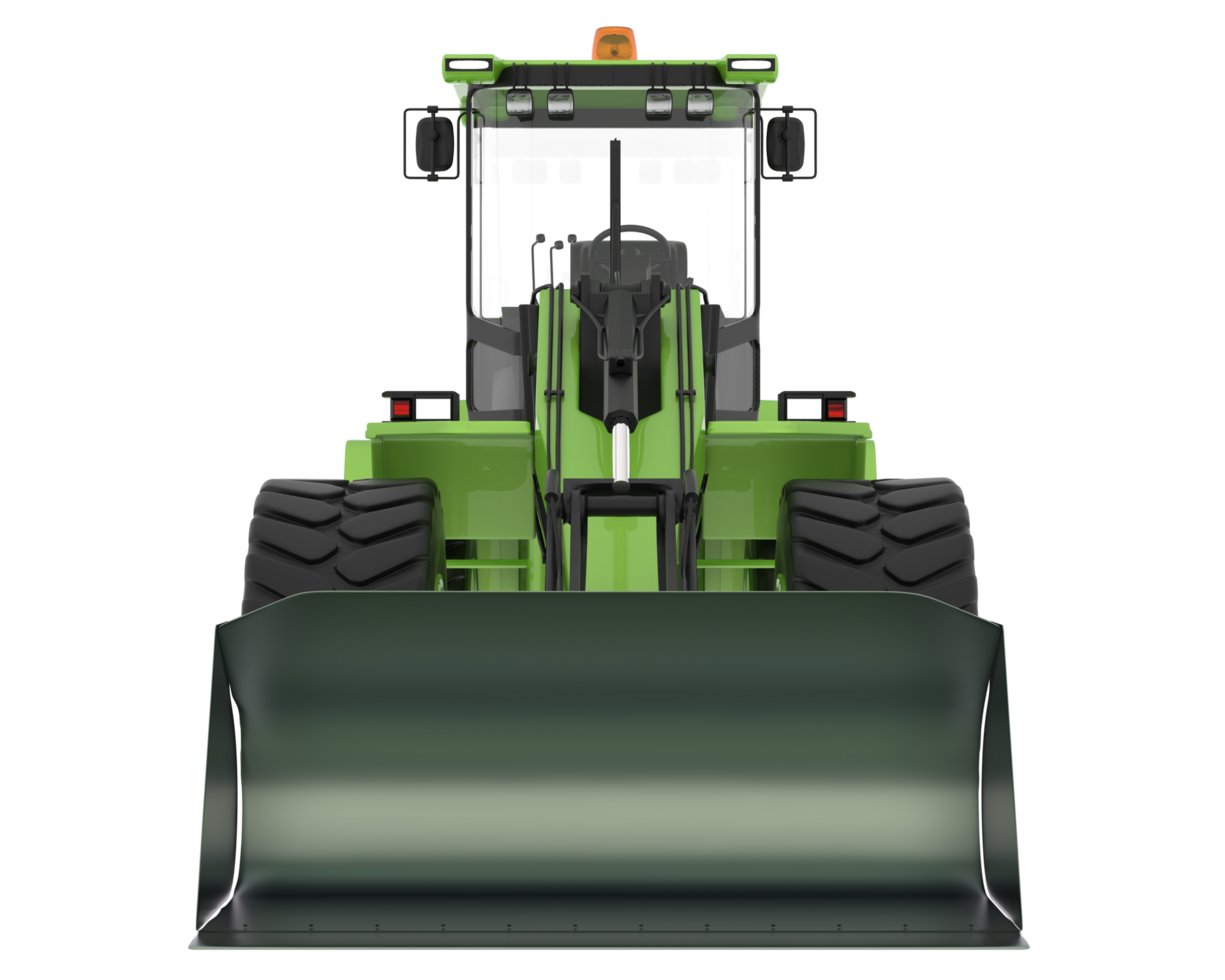 Loader isolated on background. 3d rendering - illustration png