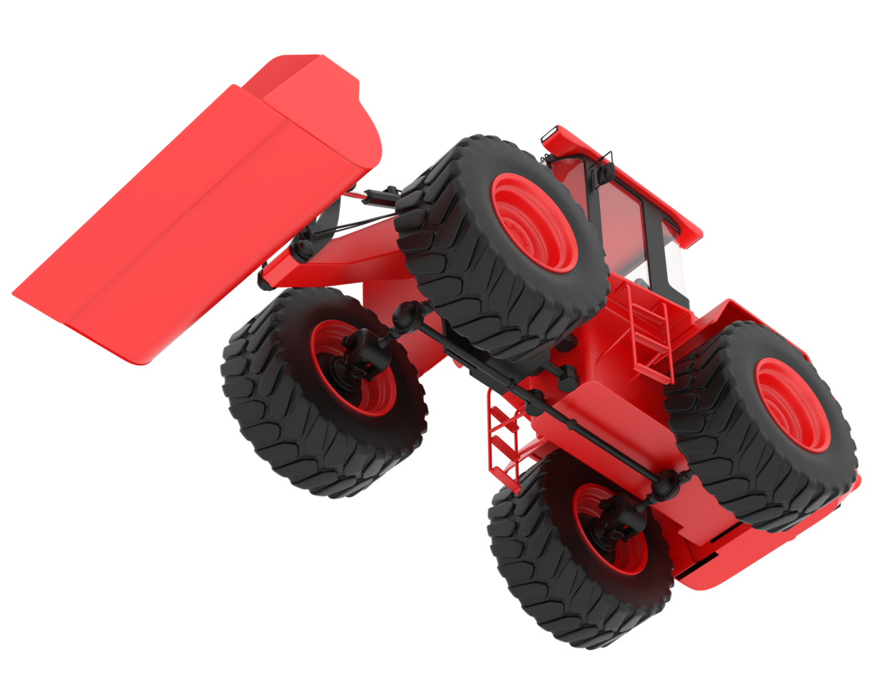 Loader isolated on background. 3d rendering - illustration png