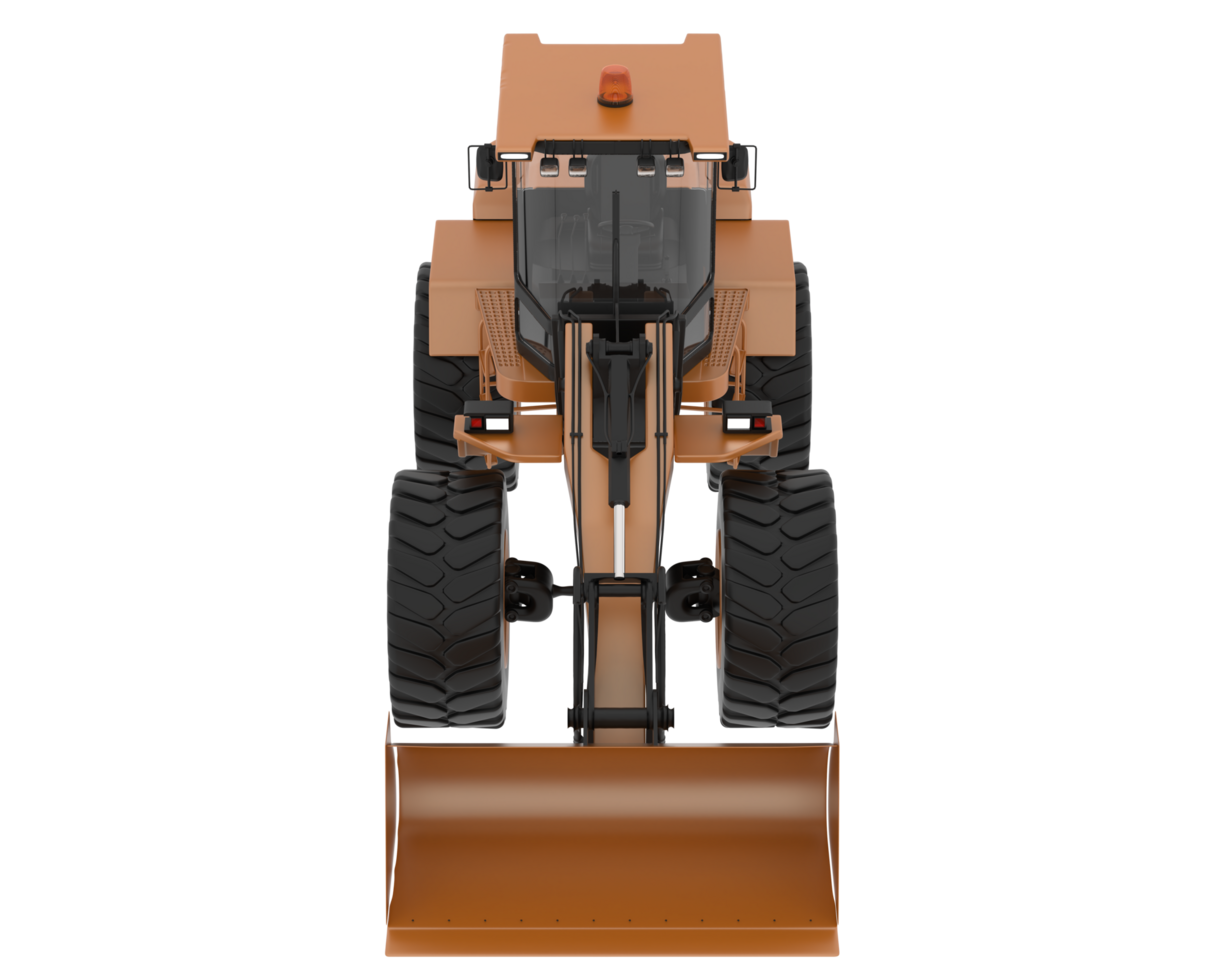 Loader isolated on background. 3d rendering - illustration png