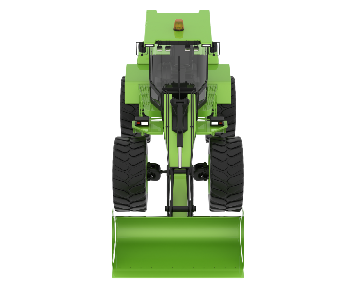 Loader isolated on background. 3d rendering - illustration png
