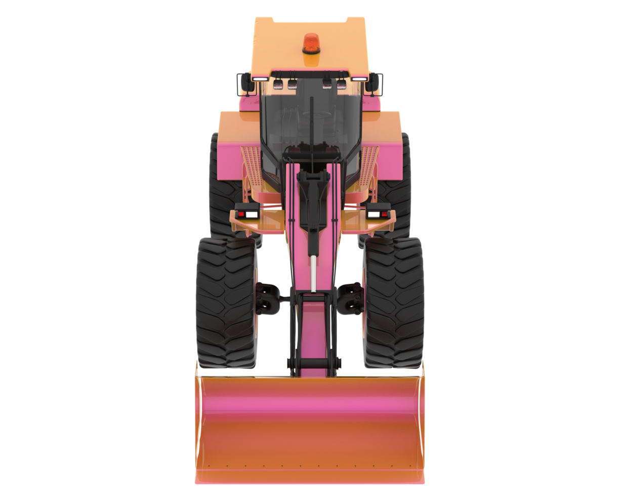 Loader isolated on background. 3d rendering - illustration png