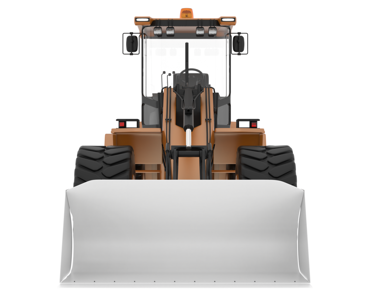Loader isolated on background. 3d rendering - illustration png