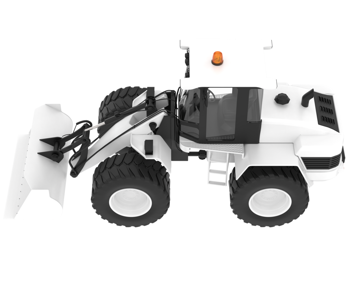 Loader isolated on background. 3d rendering - illustration png