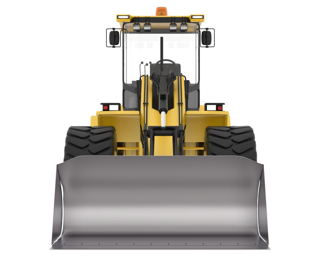 Loader isolated on background. 3d rendering - illustration png