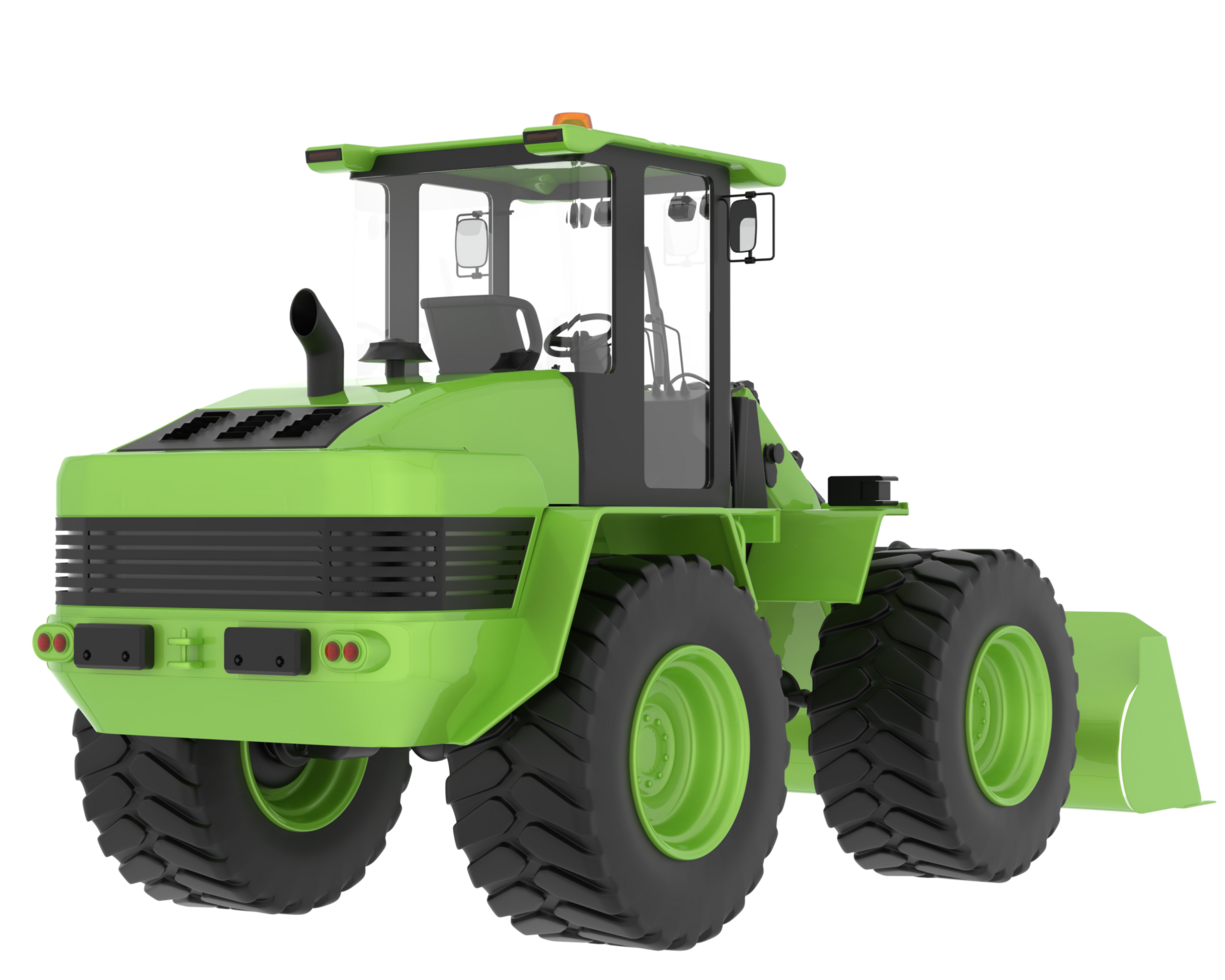 Loader isolated on background. 3d rendering - illustration png