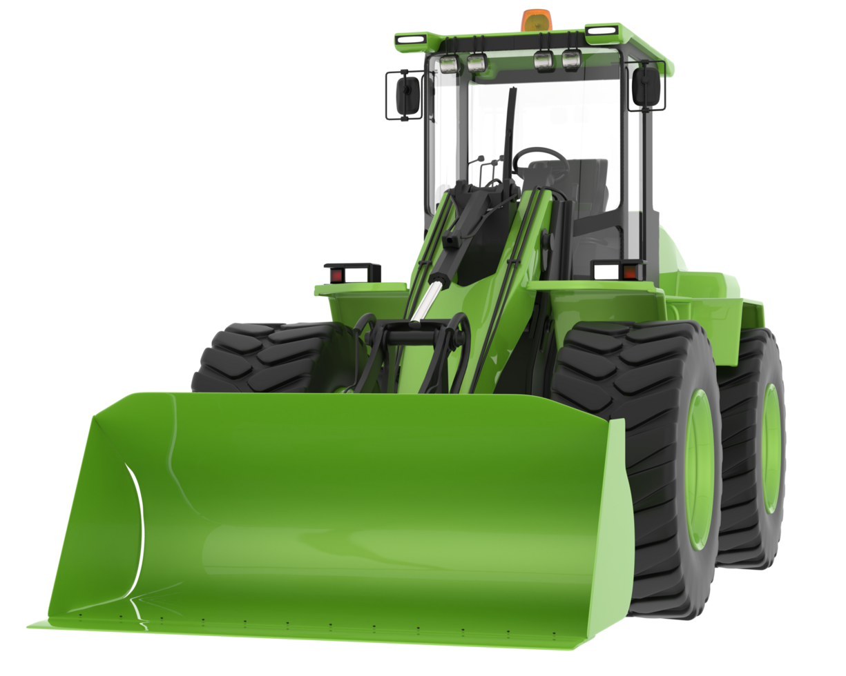 Loader isolated on background. 3d rendering - illustration png