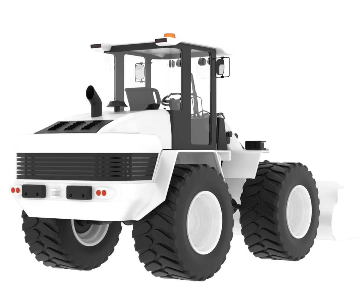 Loader isolated on background. 3d rendering - illustration png