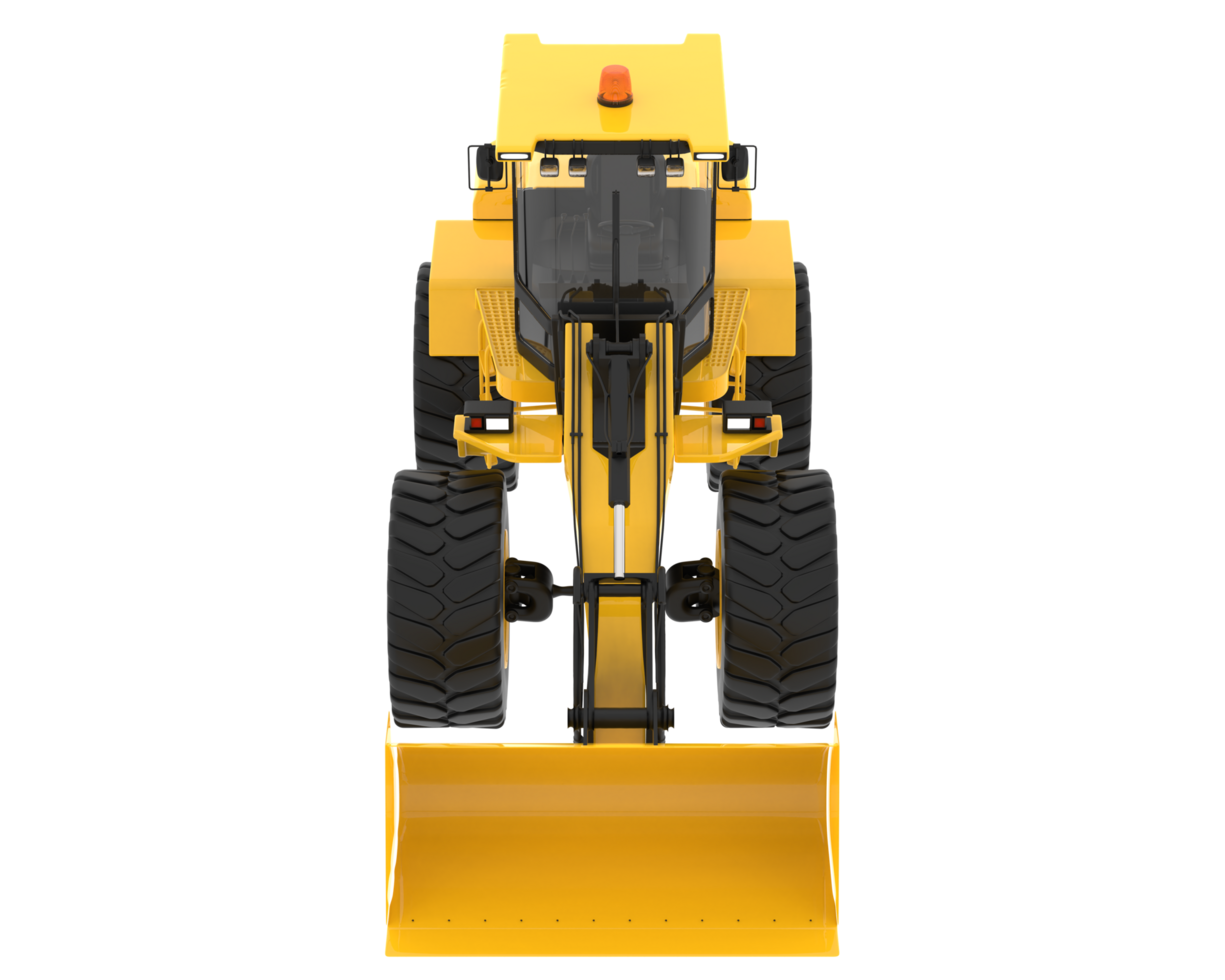 Loader isolated on background. 3d rendering - illustration png