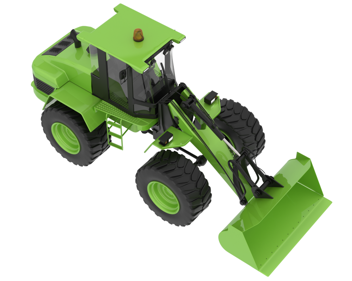 Loader isolated on background. 3d rendering - illustration png