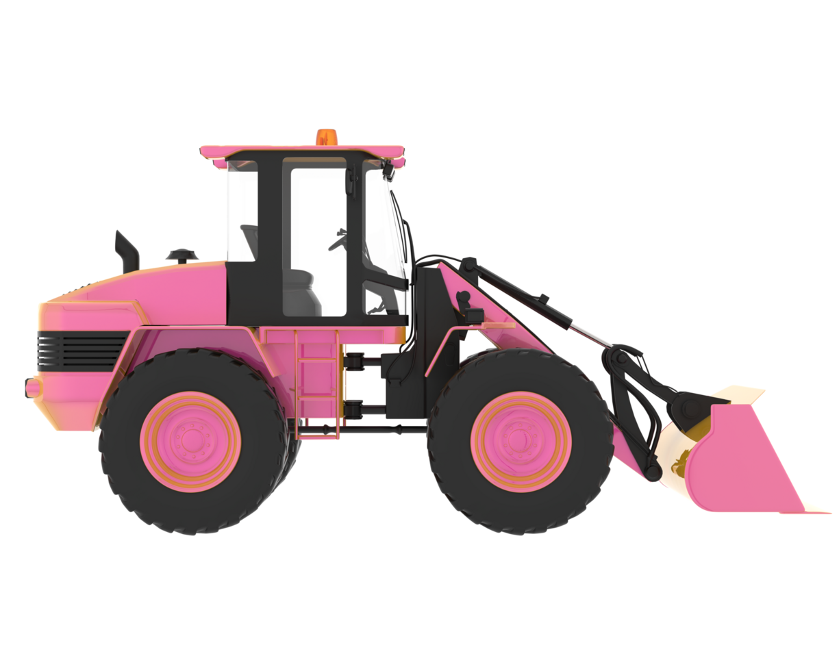 Loader isolated on background. 3d rendering - illustration png