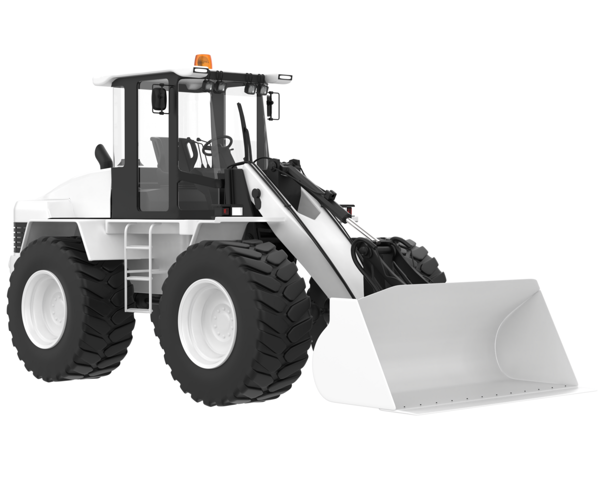 Loader isolated on background. 3d rendering - illustration png